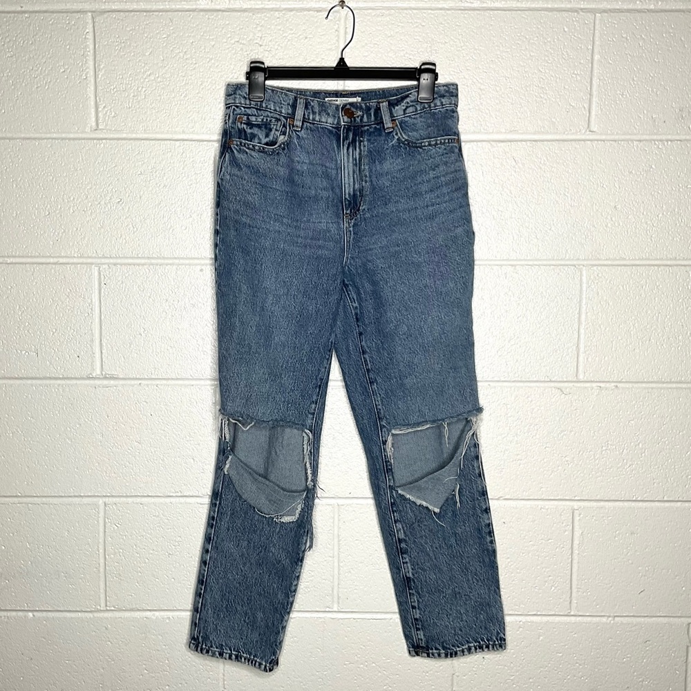 < Garage Vintage Straight Distressed Jeans > - Picture 2 of 5